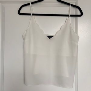 Top shop scalloped blouse